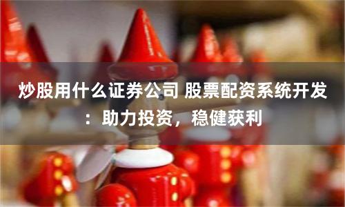 炒股用什么证券公司 股票配资系统开发：助力投资，稳健获利