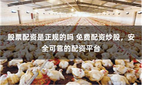 股票配资是正规的吗 免费配资炒股，安全可靠的配资平台